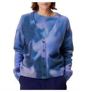 NEW LEON & HARPER ming v-neck cardigan in blue